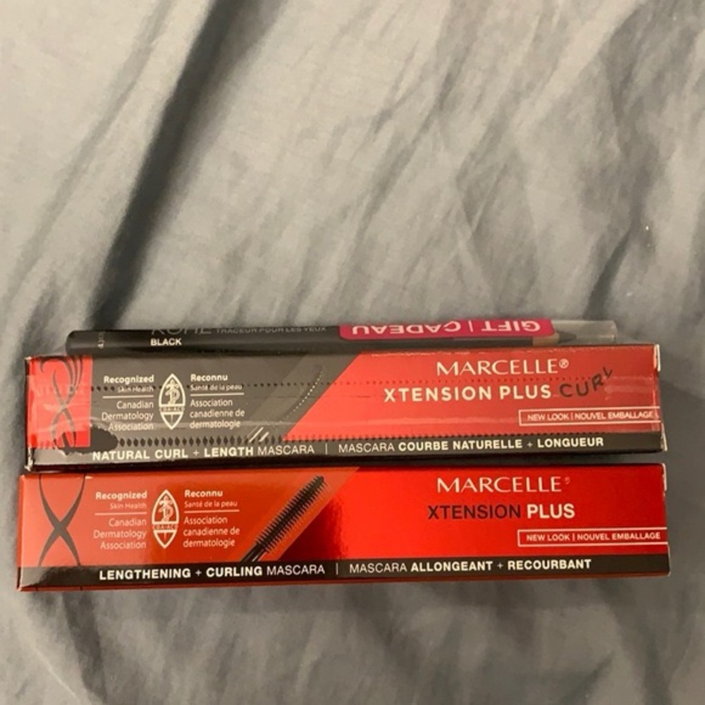 New sealed Marcelle xtension mascara  x 2 plus 1 free kohl eyeliner